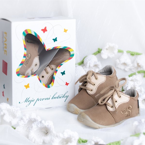 FARE FIRST JOLLY dětské celoroční boty béžové