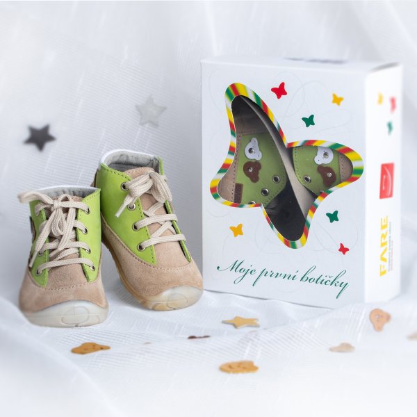 FARE FIRST MINI dětské celoroční boty hnědé