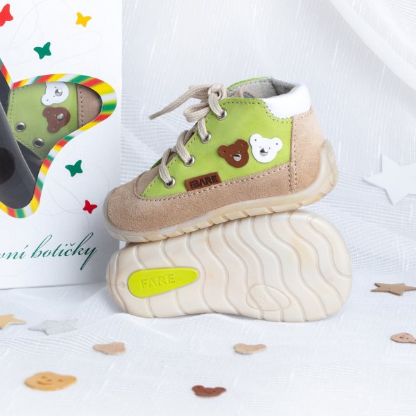 FARE FIRST MINI dětské celoroční boty hnědé