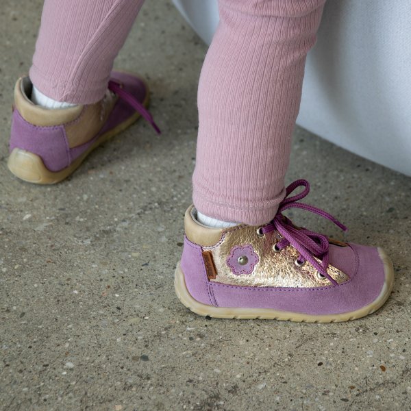 FARE FIRST MINI dětské celoroční boty lila šeříkové