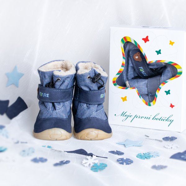 FARE FIRST SNOWIES dětské zimní boty modré