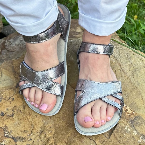 FARE BARE SENONA sandály silver