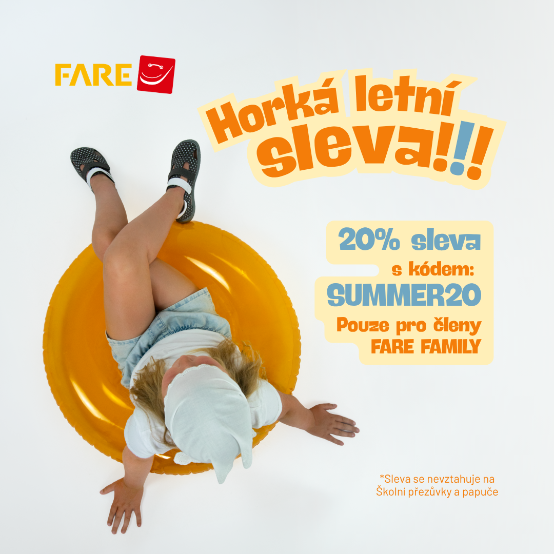 Letní sleva 20 % pro členy FARE FAMILY CLUBU