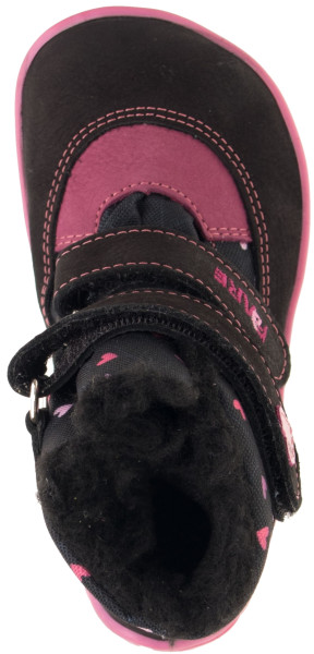 FARE BARE FINKY kid’s winter waterproof shoes black-pink
