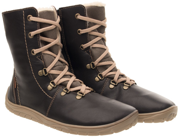 FARE BARE NORRY winter waterproof shoes dark chocolate