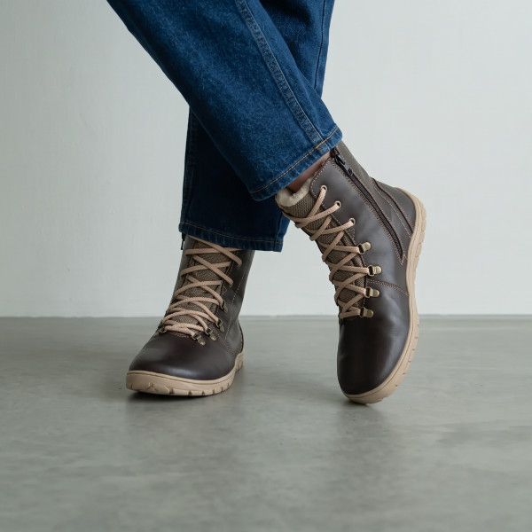 FARE BARE NORRY winter waterproof shoes dark chocolate