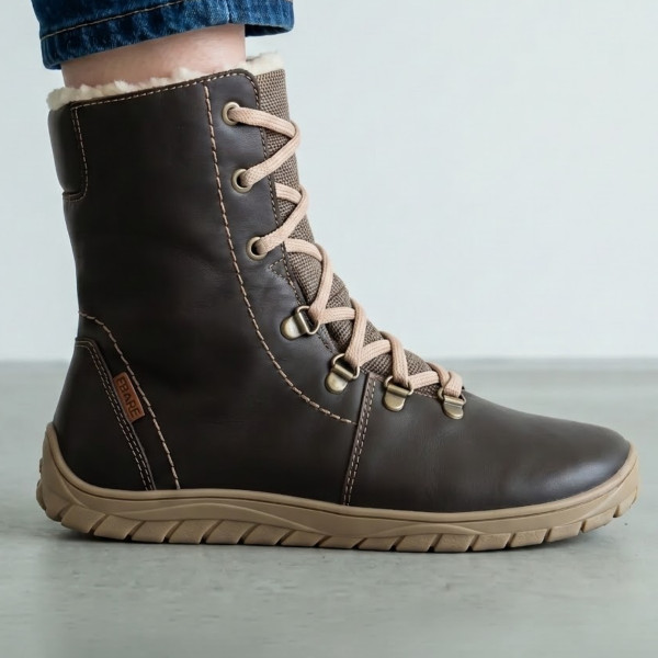 FARE BARE NORRY winter waterproof shoes dark chocolate