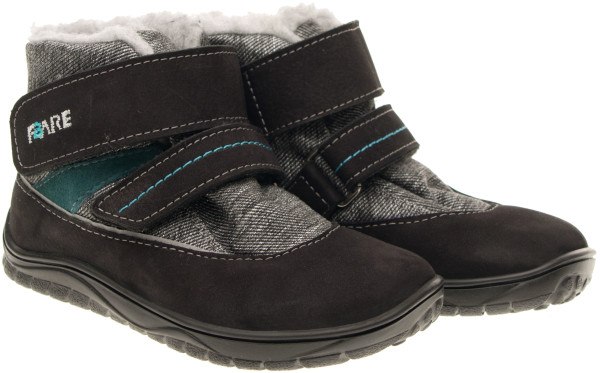 FARE BARE BJORNKY Kinder-Winterstiefel, wasserdicht, schwarz-grau 