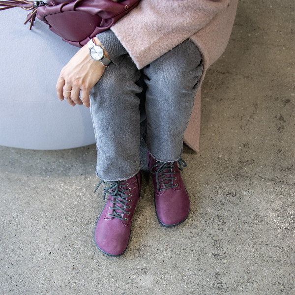 FARE BARE FREYA winter shoes burgundy