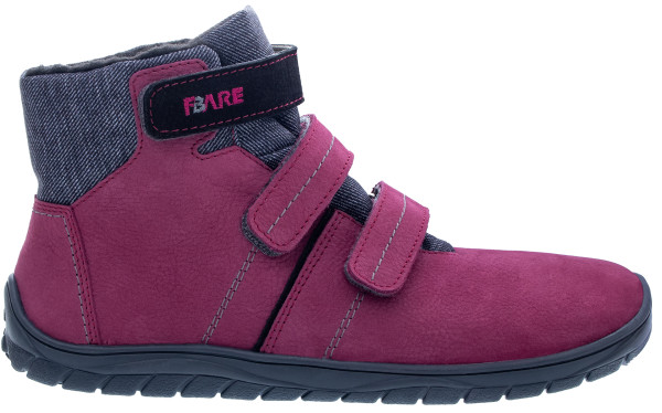 FARE BARE FJORDKY winter waterproof shoes burgundy