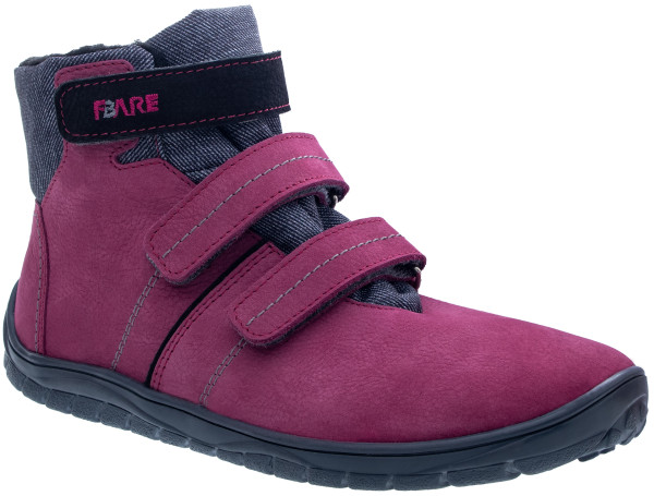 FARE BARE FJORDKY winter waterproof shoes burgundy