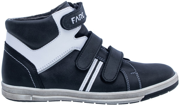 FARE KLASIK BOSTON Winter-Stiefeletten in Schwarz-Weiß