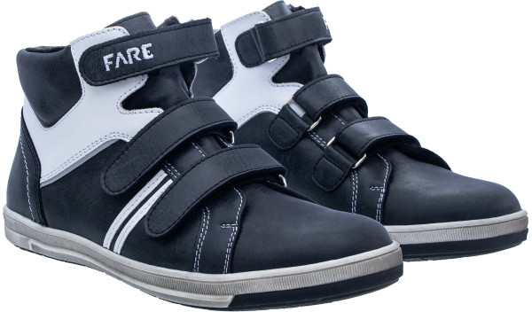 FARE KLASIK BOSTON Winter-Stiefeletten in Schwarz-Weiß
