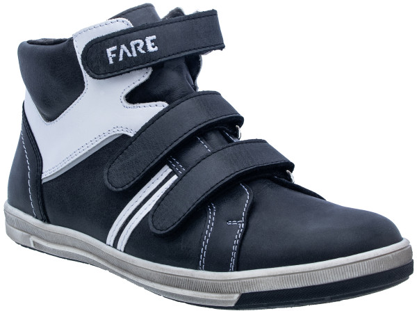 FARE KLASIK BOSTON Winter-Stiefeletten in Schwarz-Weiß