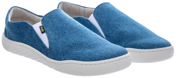FARE MID-WIDE SLIP-ON tenisky modré