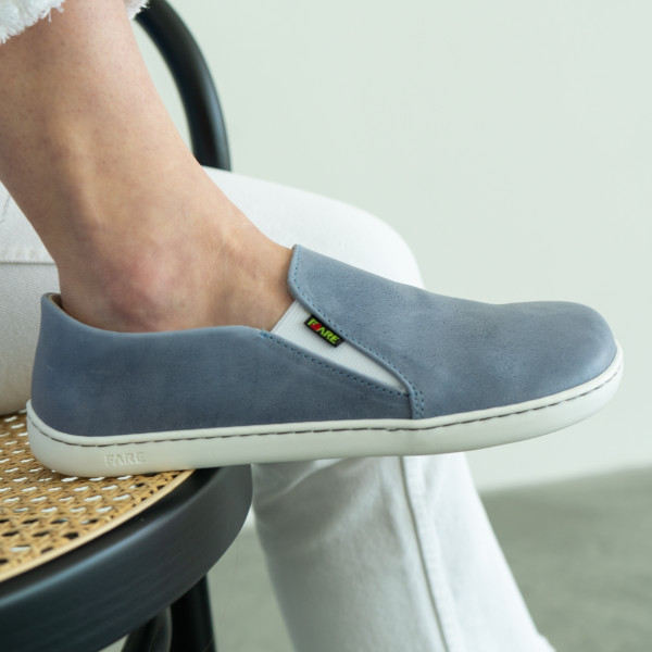 FARE BARE SLIP-ON tenisky dusty blue