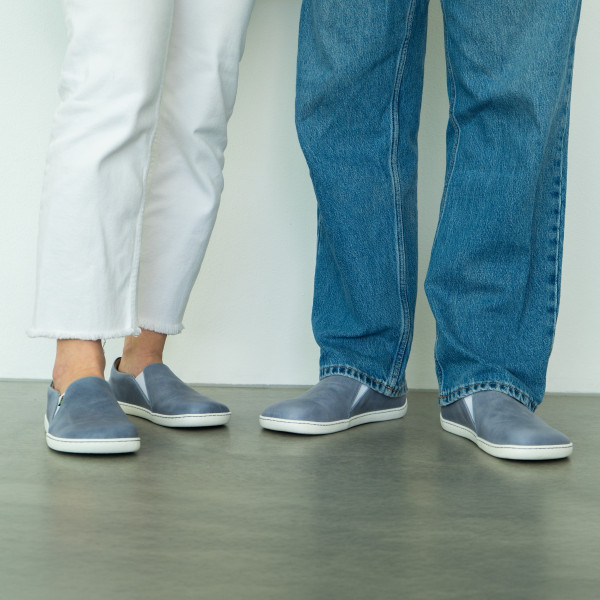 FARE BARE SLIP-ON tenisky dusty blue