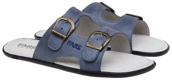 FARE BARE ORUN Pantoletten, blau