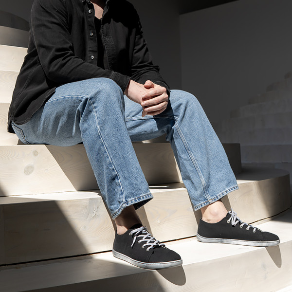 FARE BARE DENVER FUNDUSTY textile shoes black