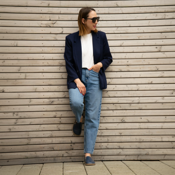 FARE BARE SLIP-ON tenisky modré