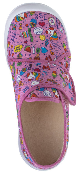 FARE KLASIK children's Velcro slippers, pink