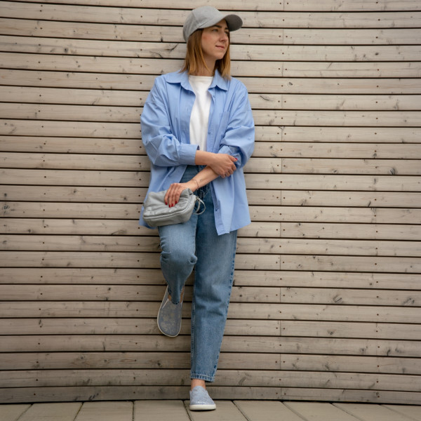 FARE BARE SLIP-ON tenisky modré