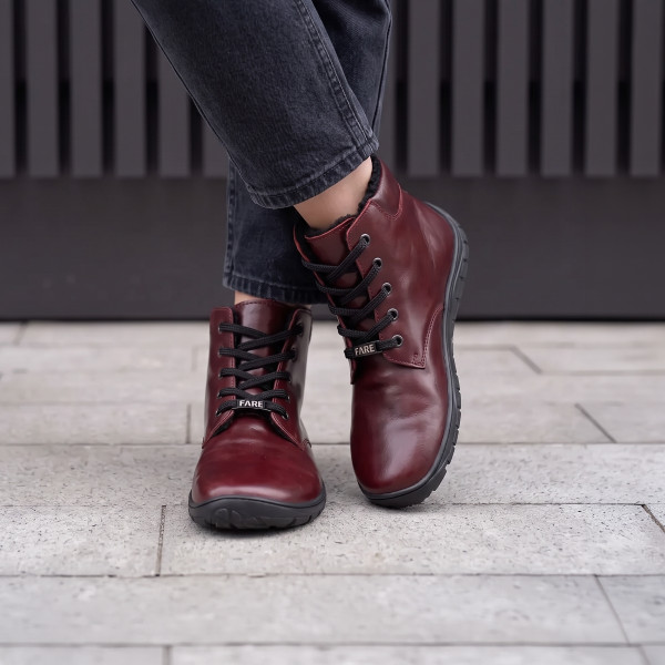 FARE BARE NIVELLA winter shoes burgundy