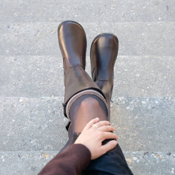 FARE MID-WIDE Winter's shoes brown