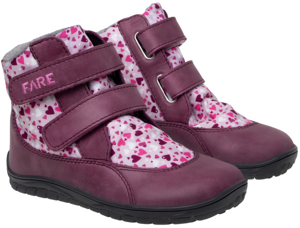 FARE MID-WIDE FROSTKY kid´s winter waterproof shoes pink