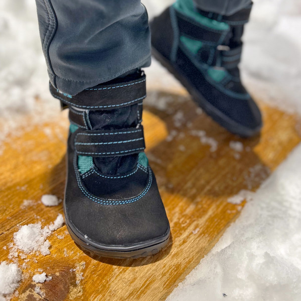 FARE BARE FINKY Kinder-Winterstiefel, wasserdicht, schwarz 