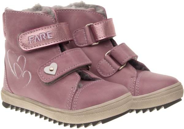 TYROLKY dětské zimní kotníkové boty růžové