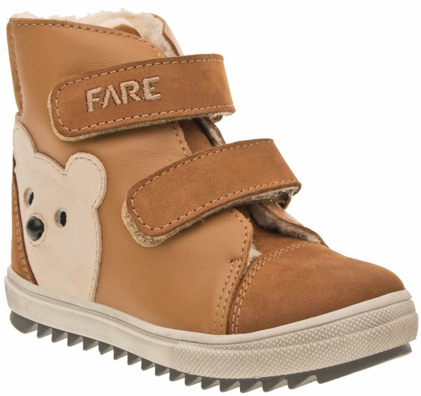 FARE KLASIK TYROLKY dětské zimní kotníkové boty hnědé