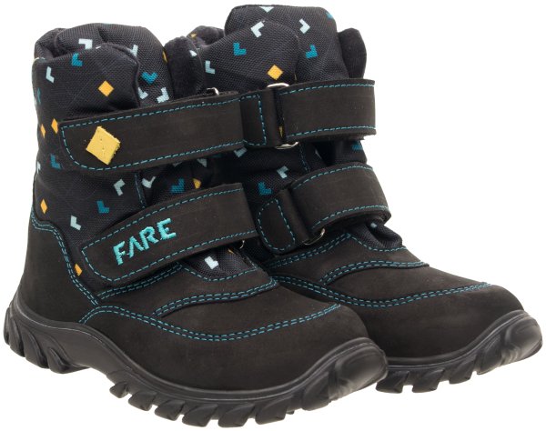 FARE KLASIK POLARIS chlapecké zimní nepromokavé boty černé