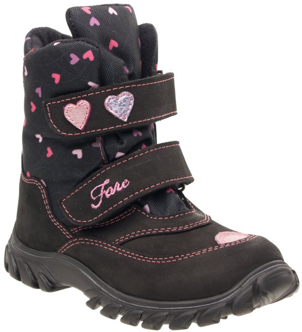 FARE KLASIK POLARIS dívčí zimní nepromokavé boty černé
