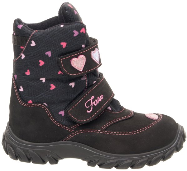 FARE KLASIK POLARIS dívčí zimní nepromokavé boty černé