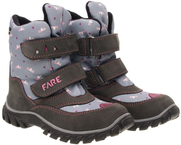 FARE KLASIK POLARIS dívčí zimní nepromokavé boty