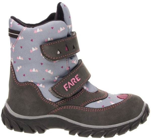 FARE KLASIK POLARIS dívčí zimní nepromokavé boty