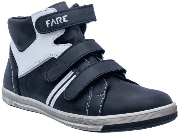 FARE KLASIK Zimní kotníkové boty černo-bíle