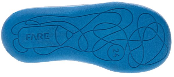 FARE KLASIK Dětské papuče na suchý zip modré