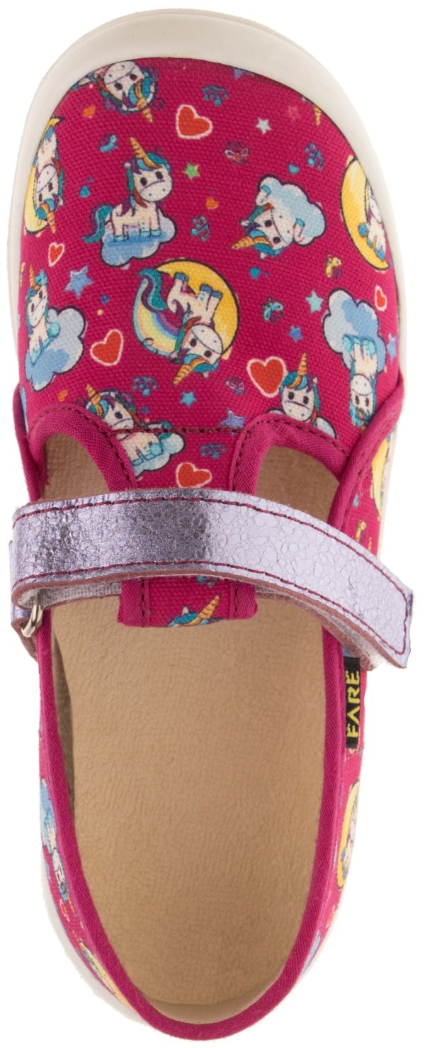 FARE KLASIK Dětské papuče na suchý zip červené