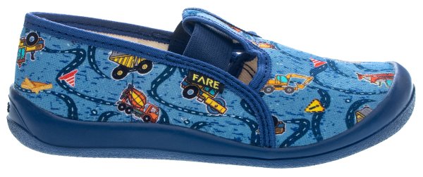 FARE KLASIK Dětské papuče na gumičku modré