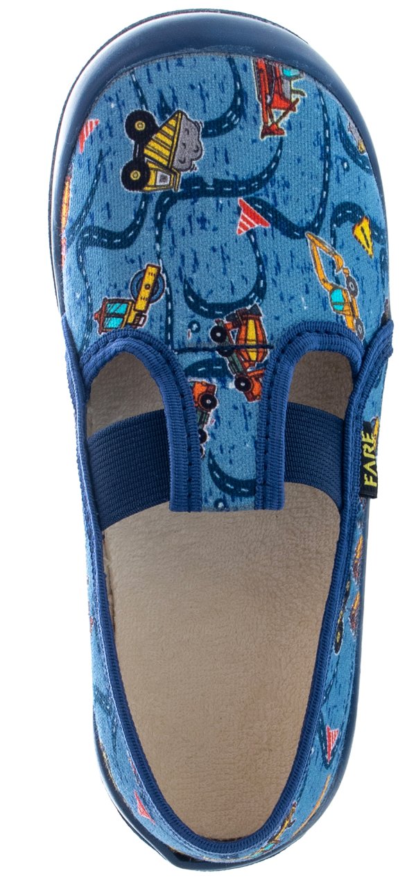 FARE KLASIK Dětské papuče na gumičku modré