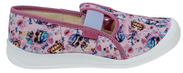 FARE KLASIK Dětské papuče na gumičku růžové