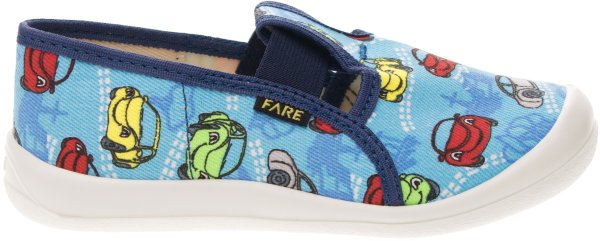 FARE KLASIK Dětské papuče na gumičku modré