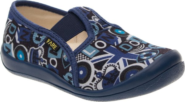 FARE KLASIK Dětské papuče na gumičku modré