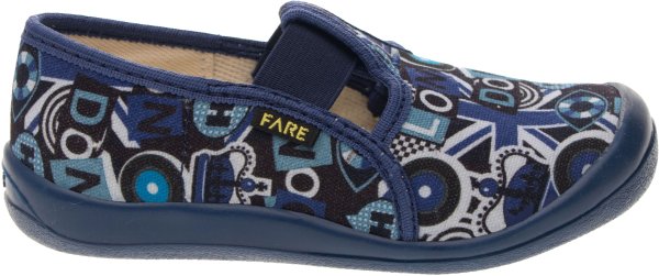 FARE KLASIK Dětské papuče na gumičku modré