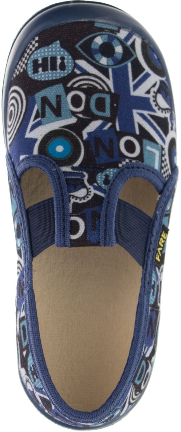 FARE KLASIK Dětské papuče na gumičku modré