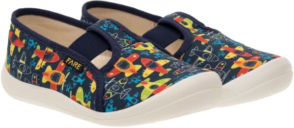 FARE KLASIK Dětské papuče na gumičku modré