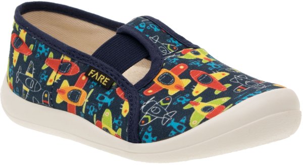 FARE KLASIK Dětské papuče na gumičku modré