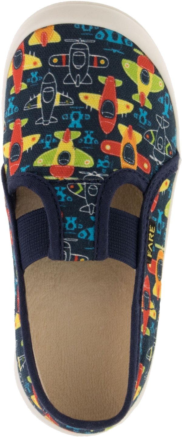 FARE KLASIK Dětské papuče na gumičku modré